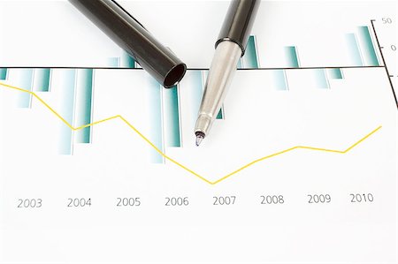 simsearch:400-06566764,k - business stock market graphs with black pen Fotografie stock - Microstock e Abbonamento, Codice: 400-06745383