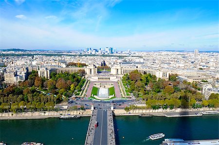 la defence in paris france view from top of Eiffel Stock Photo - Budget Royalty-Free & Subscription, Code: 400-06745593