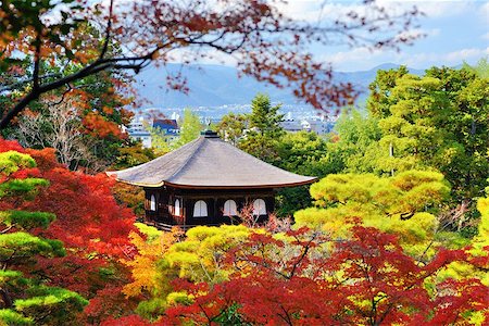 simsearch:400-07036352,k - Temple of the Silver Pavilion in Kyoto, Japan. Stockbilder - Microstock & Abonnement, Bildnummer: 400-06745787