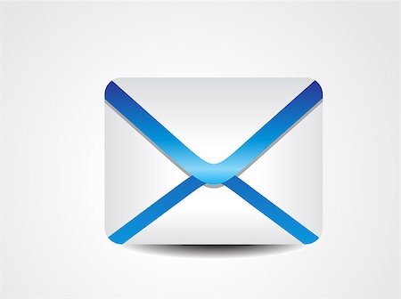 simsearch:400-06849040,k - abstract blue mail icon vector illustration Stock Photo - Budget Royalty-Free & Subscription, Code: 400-06746267