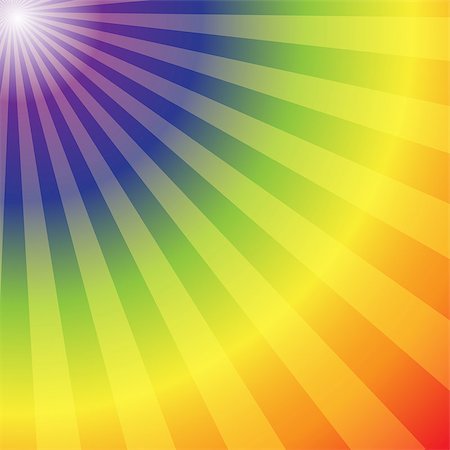 Rainbow radial rays abstract background, vector illustration Foto de stock - Super Valor sin royalties y Suscripción, Código: 400-06746744