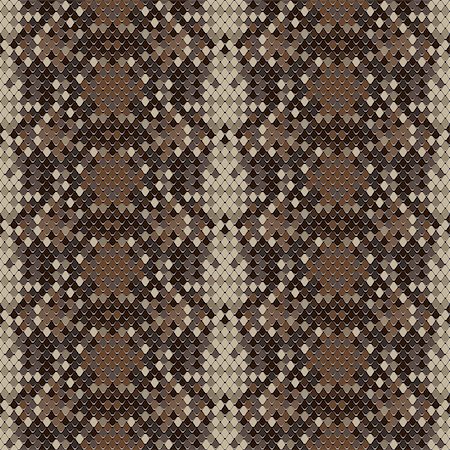 pythonschlange - Snake skin reptile seamless pattern, vector Eps8 illustration. Stockbilder - Microstock & Abonnement, Bildnummer: 400-06747303