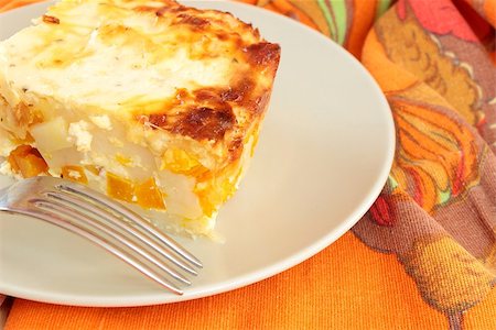 serving casserole - pumpkin and potato casserole Stock Photo - Budget Royalty-Free & Subscription, Code: 400-06747382