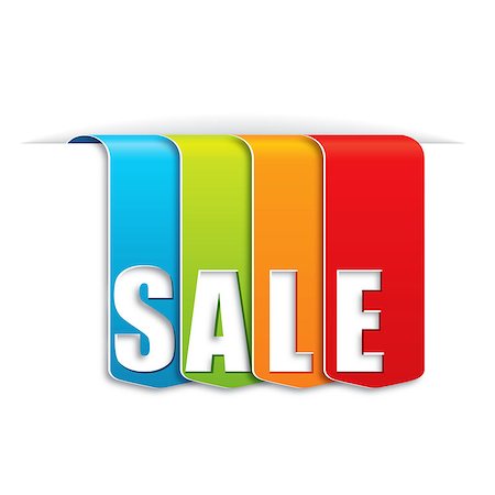 Colorful sales banner. Stockbilder - Microstock & Abonnement, Bildnummer: 400-06747444