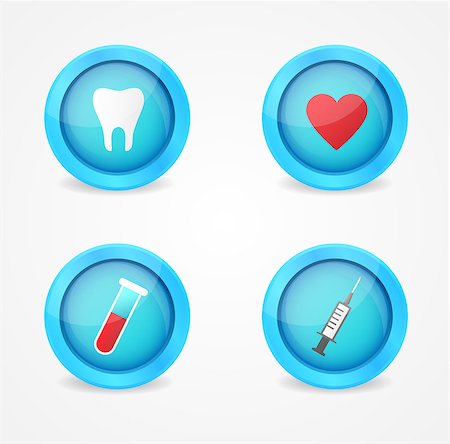 simsearch:400-04393337,k - Vector set of medical icons on white background Foto de stock - Royalty-Free Super Valor e Assinatura, Número: 400-06747620