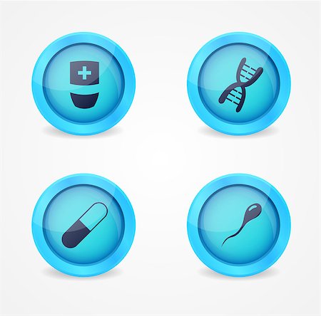 simsearch:400-04393337,k - Vector set of medical icons on white background Foto de stock - Royalty-Free Super Valor e Assinatura, Número: 400-06747621