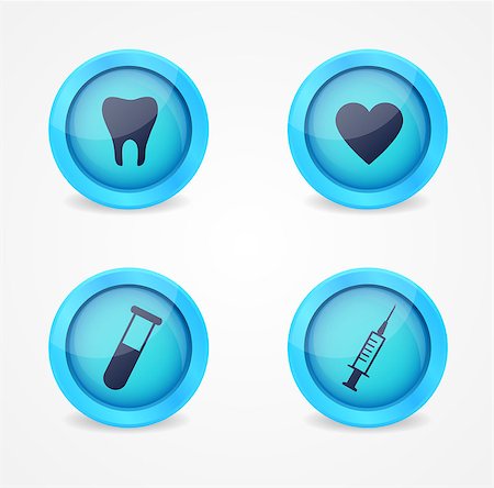 simsearch:400-04393337,k - Vector set of medical icons on white background Foto de stock - Royalty-Free Super Valor e Assinatura, Número: 400-06747623
