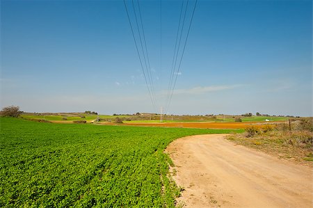 simsearch:400-06415579,k - High-voltage Power Line Passes through the  Fields in Israel Fotografie stock - Microstock e Abbonamento, Codice: 400-06747914