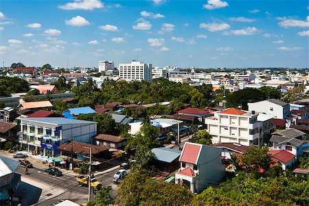 sritangphoto (artist) - View over the city of Ubonratchathani ,Province  in North-East of Thailand Foto de stock - Royalty-Free Super Valor e Assinatura, Número: 400-06749223