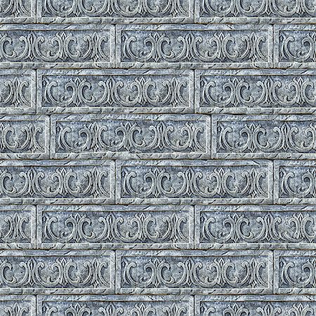 simsearch:400-04875459,k - Seamless Tileable Texture of Gray Decorative Bricks Wall. Foto de stock - Royalty-Free Super Valor e Assinatura, Número: 400-06749296