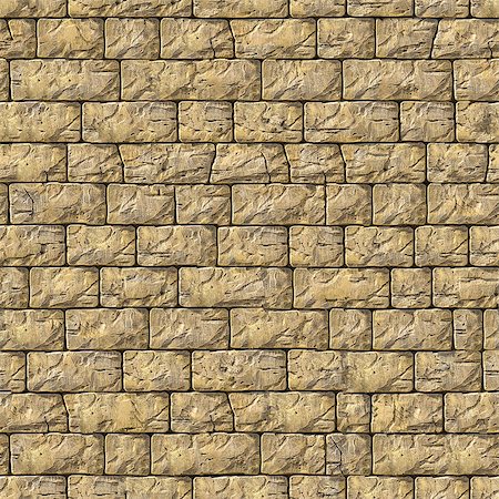 simsearch:400-08317361,k - Seamless Tileable Texture of Yellow Decorative Bricks Wall. Photographie de stock - Aubaine LD & Abonnement, Code: 400-06749297