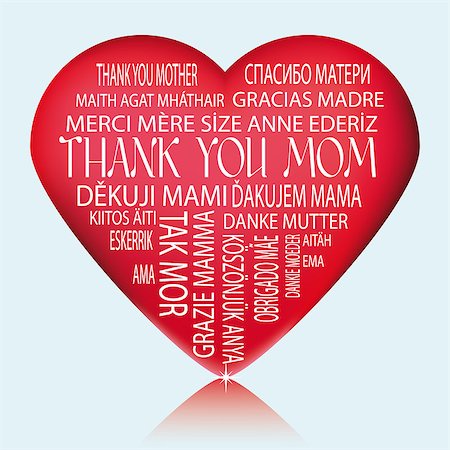 Illustration suitable as a thank you  and commemorate Mother's Day Stock Photo - Budget Royalty-Free & Subscription, Code: 400-06749363