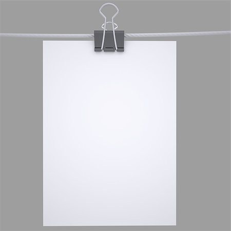 simsearch:400-09224024,k - Binder paper with a rope. Isolated render on a gray background Stock Photo - Budget Royalty-Free & Subscription, Code: 400-06749379