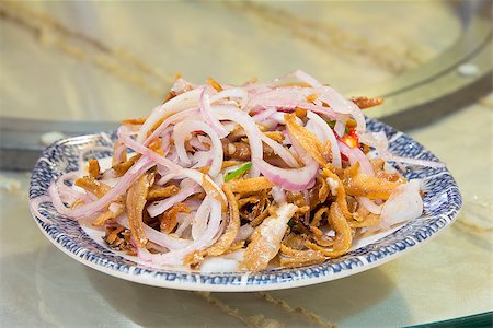 sauteeing - Nonya Peranakan Anchovies with Red Onions and Chili Side Dish Photographie de stock - Aubaine LD & Abonnement, Code: 400-06740017