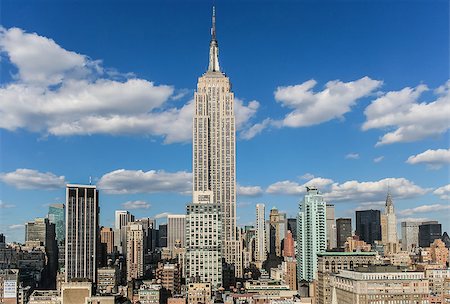 View over the empire state building from a roof top in New York City, USA Stock Photo - Budget Royalty-Free & Subscription, Code: 400-06740658