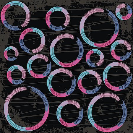 abstract black grunge background with coloured circles Stock Photo - Budget Royalty-Free & Subscription, Code: 400-06740884