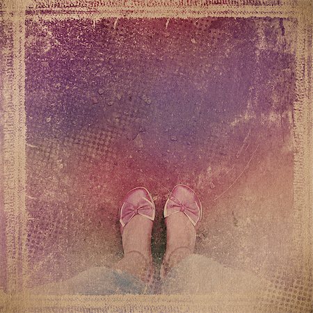 damaged shoe - grunge  paper texture, distressed background Stock Photo - Budget Royalty-Free & Subscription, Code: 400-06741179