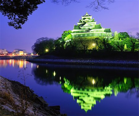 simsearch:400-07263208,k - Okayama Castle in Okayama Japan. January 30 Fotografie stock - Microstock e Abbonamento, Codice: 400-06741330