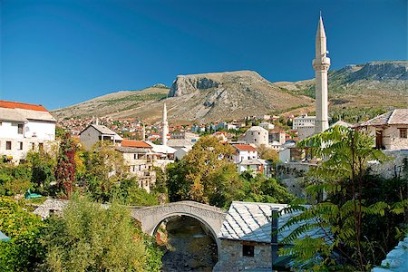 view of mostar in bosnia herzegovina Stock Photo - Budget Royalty-Free & Subscription, Code: 400-06741729