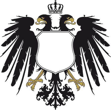 Double-headed eagle with crown Photographie de stock - Aubaine LD & Abonnement, Code: 400-06741878