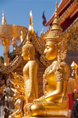 peterbaier (artist) - Buddhist Temple Doi Suteph in Thailand, Chiang Mai Foto de stock - Royalty-Free Super Valor e Assinatura, Número: 400-06742103