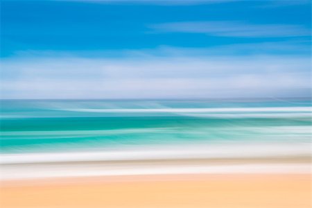 summer beach abstract - Abstract image of the beach on a bright sunny summer day. Foto de stock - Super Valor sin royalties y Suscripción, Código: 400-06742139