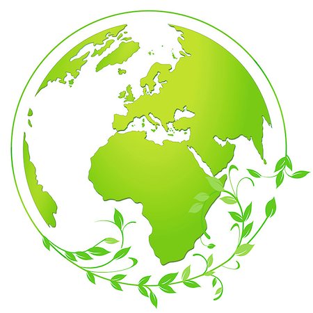 protection vector - green globe icon Stock Photo - Budget Royalty-Free & Subscription, Code: 400-06742725