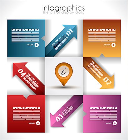 Infographic design for product ranking - display your data with classs: original paper geometric shape with shadows. Ideal for statistics and infocharts. Photographie de stock - Aubaine LD & Abonnement, Code: 400-06742984