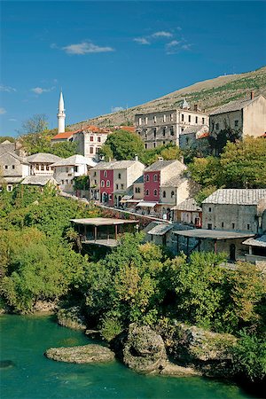 neretva river in mostar in bosnia herzegovina Stock Photo - Budget Royalty-Free & Subscription, Code: 400-06743041