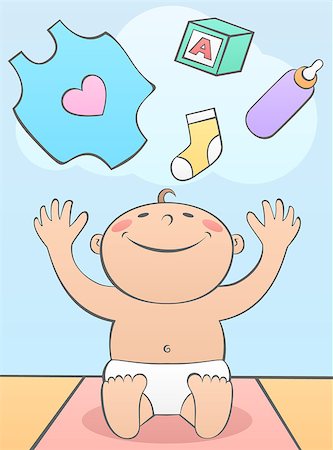 Baby Shower with Gifts Stock Photo - Budget Royalty-Free & Subscription, Code: 400-06743235