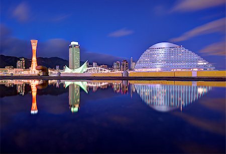 simsearch:400-06640466,k - Kobe, Japan panorama at Hanshin Expressway Stock Photo - Budget Royalty-Free & Subscription, Code: 400-06743354