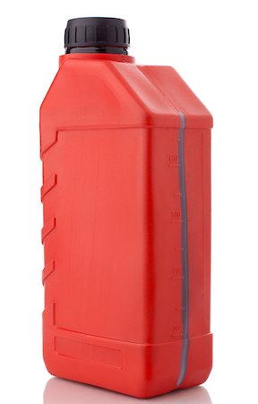 Red canister with machine oil on white background Stock Photo - Budget Royalty-Free & Subscription, Code: 400-06743869