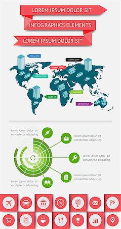 simsearch:400-07558184,k - Infographics and web elements. EPS10 vector illustration. Stock Photo - Budget Royalty-Free & Subscription, Code: 400-06743986