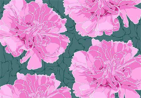 seamless summer backgrounds - Floral illustration on darck background Stock Photo - Budget Royalty-Free & Subscription, Code: 400-06758419