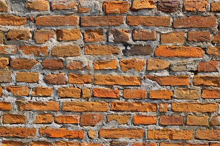 Old brick wall with an inaccurate bricklaying Foto de stock - Super Valor sin royalties y Suscripción, Código: 400-06758569