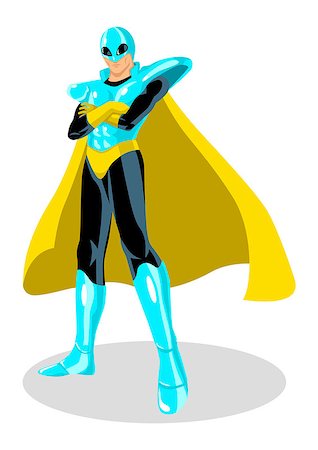 simsearch:400-06758626,k - Stock vector of a superhero with spacesuit Stockbilder - Microstock & Abonnement, Bildnummer: 400-06758627