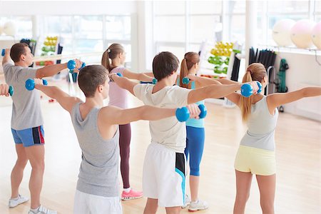 Group activity in the gym Stock Photo - Budget Royalty-Free & Subscription, Code: 400-06759051