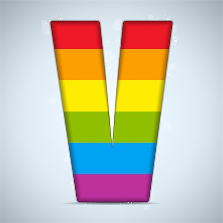 simsearch:400-06422133,k - Vector - Gay Flag Shiny Glass Alphabet Stockbilder - Microstock & Abonnement, Bildnummer: 400-06759181