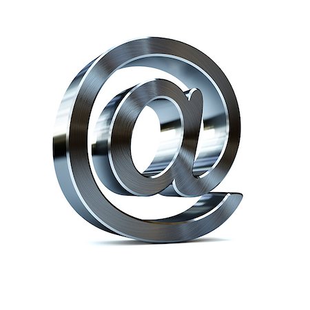 simsearch:700-05974043,k - Brushed metal email symbol - email concept Photographie de stock - Aubaine LD & Abonnement, Code: 400-06759390