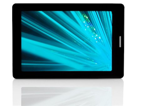 Tablet PC with Touchscreen on the White Background Foto de stock - Super Valor sin royalties y Suscripción, Código: 400-06759716