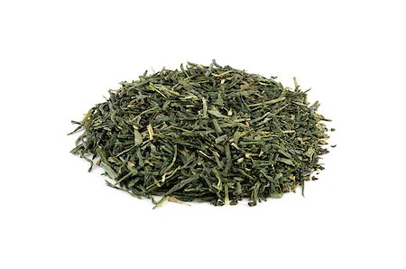 dry cured - Sencha, bio green tea from Japan isolated on white Stock Photo - Budget Royalty-Free & Subscription, Code: 400-06750379