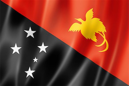 simsearch:400-08250314,k - Papua New Guinea flag, three dimensional render, satin texture Stock Photo - Budget Royalty-Free & Subscription, Code: 400-06750398