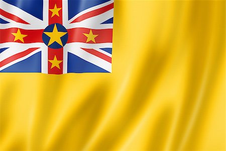 simsearch:400-06737620,k - Niue flag, three dimensional render, satin texture Photographie de stock - Aubaine LD & Abonnement, Code: 400-06750393