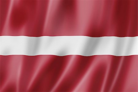 simsearch:400-06737620,k - Latvia flag, three dimensional render, satin texture Photographie de stock - Aubaine LD & Abonnement, Code: 400-06750404