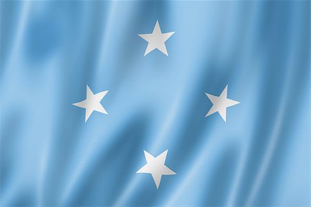 simsearch:400-06737620,k - Micronesia flag, three dimensional render, satin texture Photographie de stock - Aubaine LD & Abonnement, Code: 400-06750416