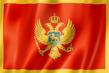 simsearch:400-06745053,k - Montenegro flag, three dimensional render, satin texture Stock Photo - Budget Royalty-Free & Subscription, Code: 400-06750418