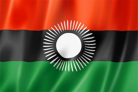 simsearch:400-06750392,k - Malawi flag, three dimensional render, satin texture Photographie de stock - Aubaine LD & Abonnement, Code: 400-06750410