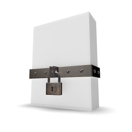 simsearch:400-06395284,k - blank box with riveted iron bands and padlock - 3d illustration Foto de stock - Super Valor sin royalties y Suscripción, Código: 400-06750508
