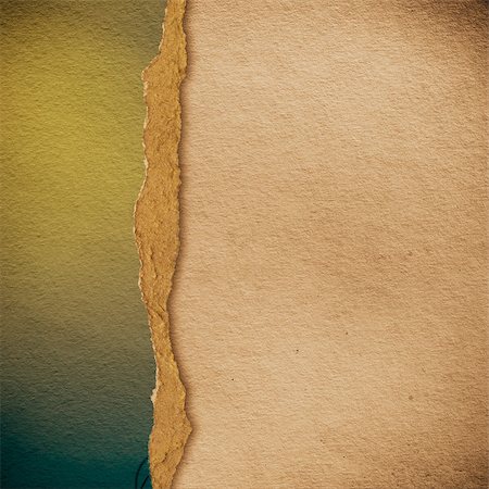 riped vintage paper on grunge background Stock Photo - Budget Royalty-Free & Subscription, Code: 400-06750614