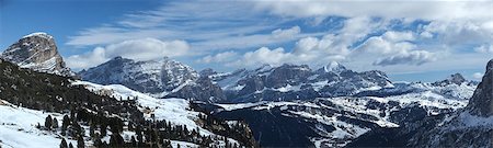 simsearch:400-09238153,k - winter view of the mount of Alta Badia  - Italy Stockbilder - Microstock & Abonnement, Bildnummer: 400-06751227